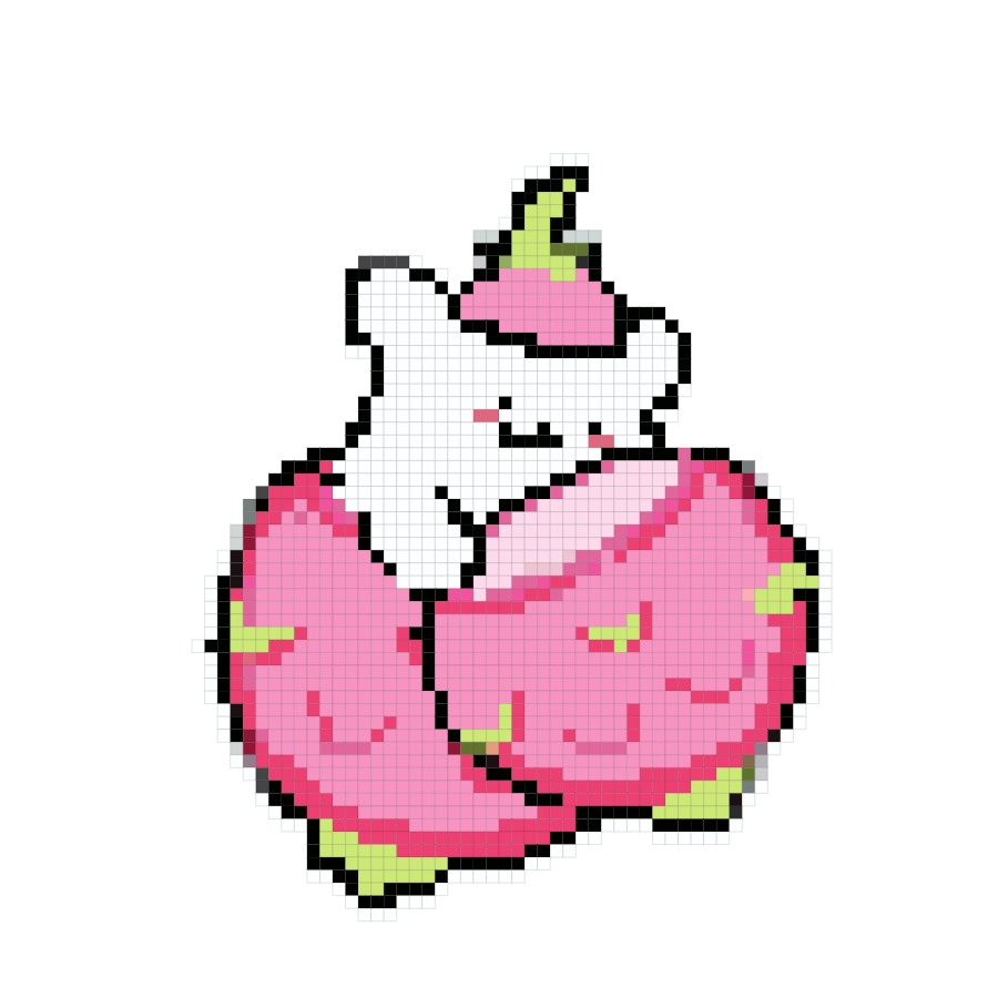 Pitaya Puppy fuse bead pattern preview