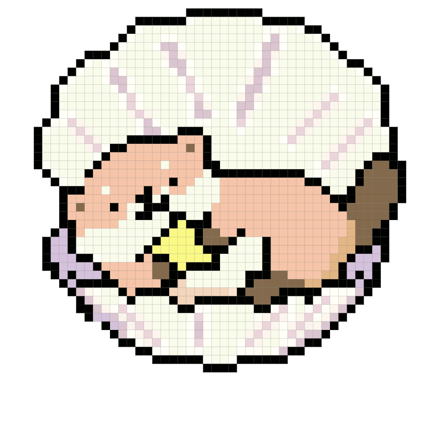 Shell Otter fuse bead pattern preview