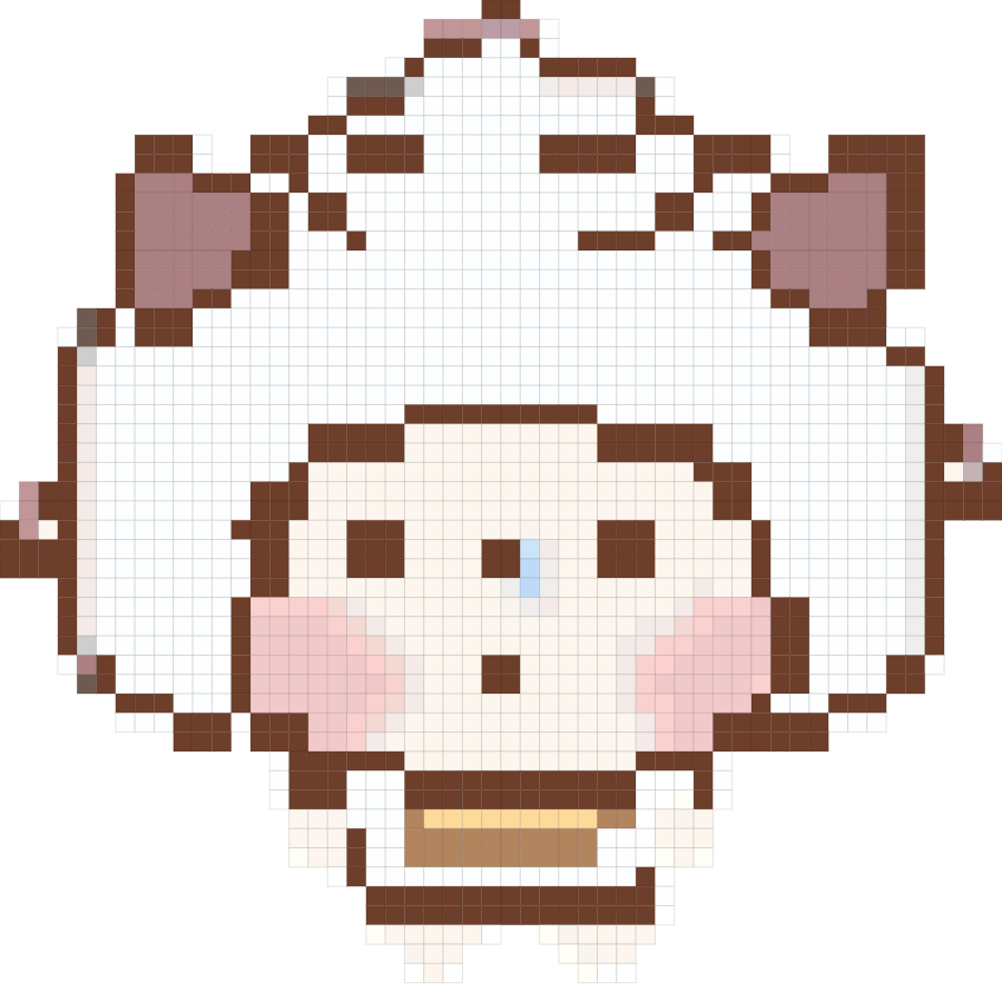 Snotty Little Sheep fuse bead pattern preview