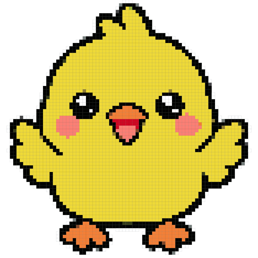 chick fuse bead pattern preview