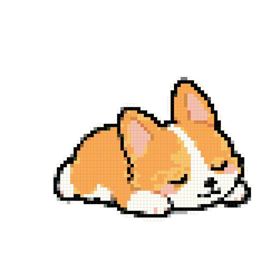 Corgi fuse bead pattern preview