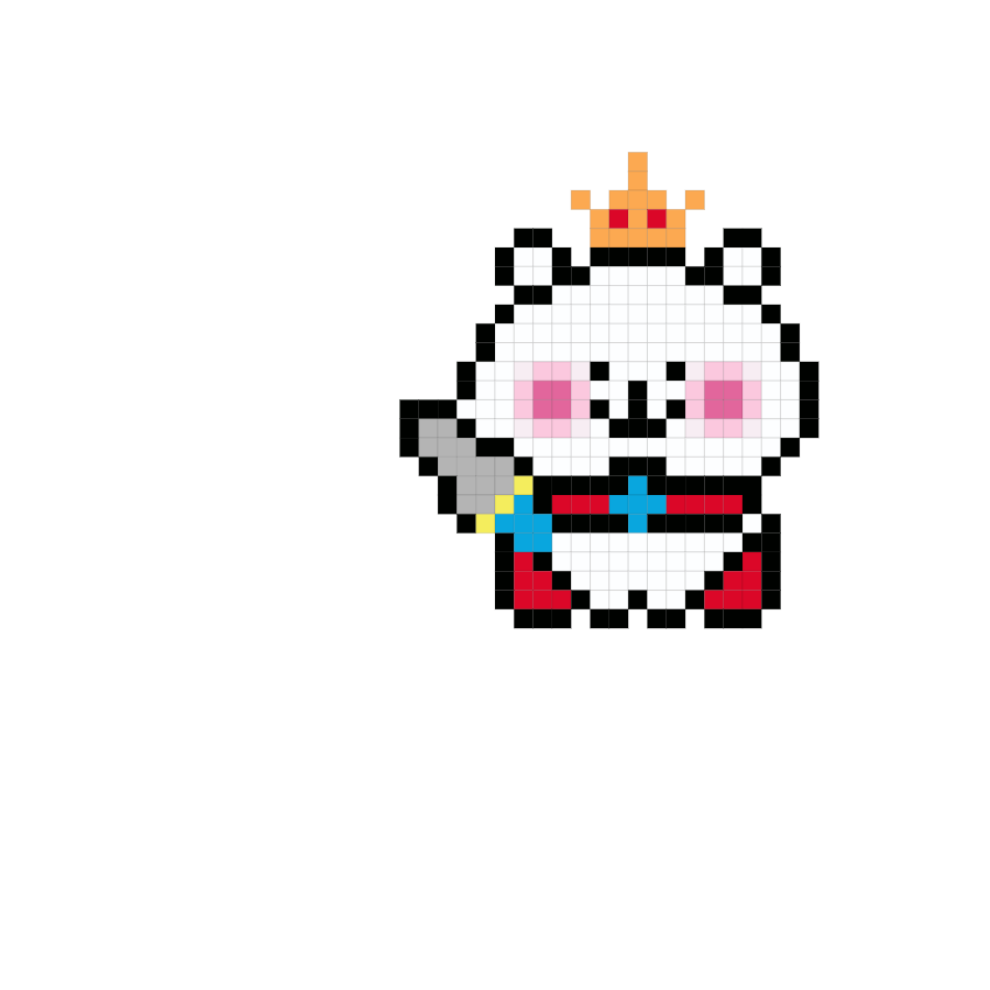 Prince fuse bead pattern preview