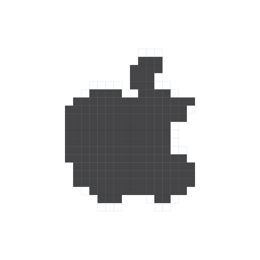 Apple fuse bead pattern preview