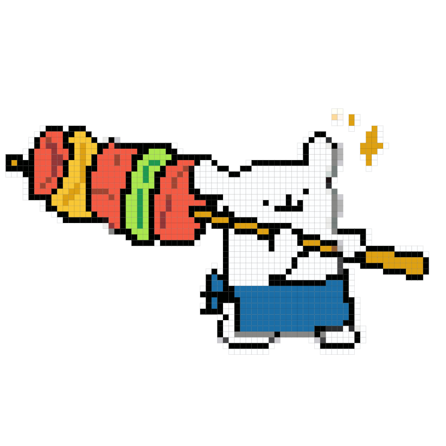 Such a big skewer of meat fuse bead pattern preview