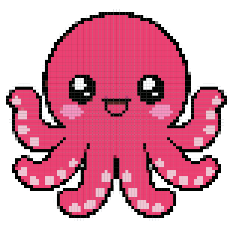 octopus fuse bead pattern preview