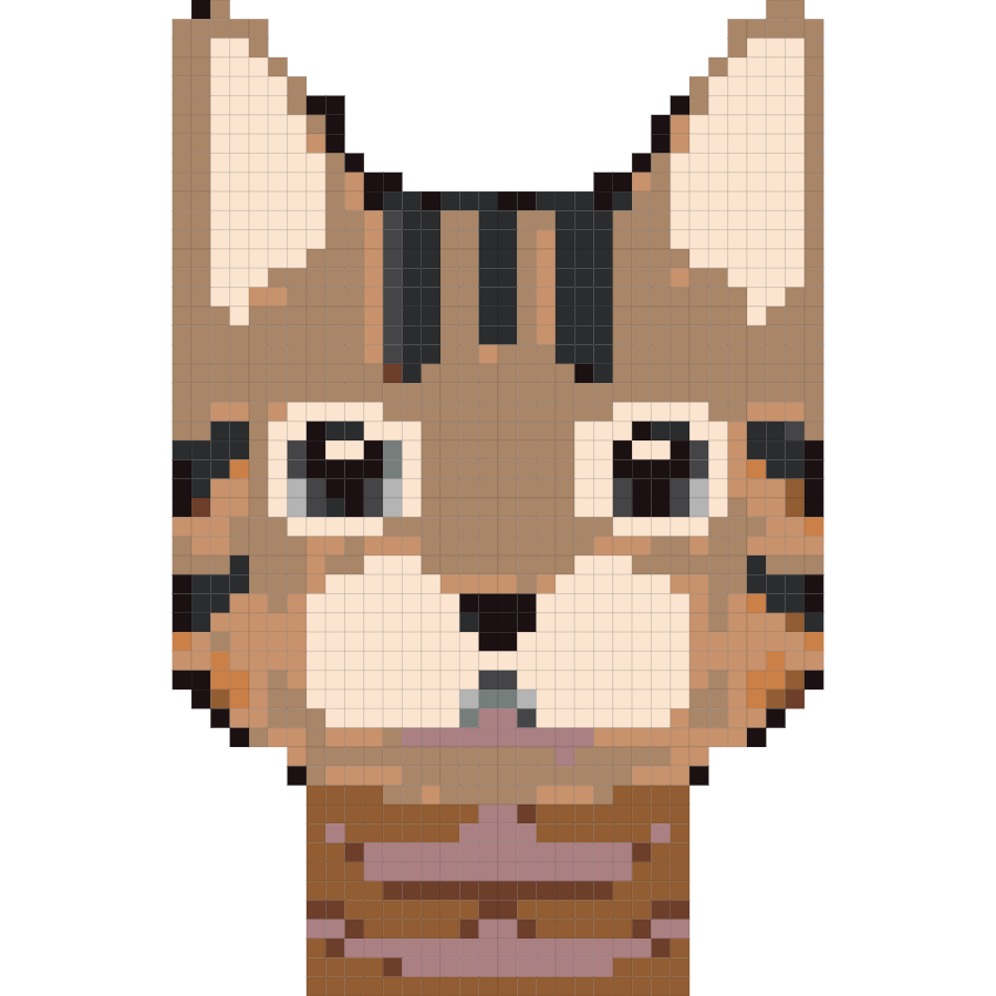 Pitiful fuse bead pattern preview
