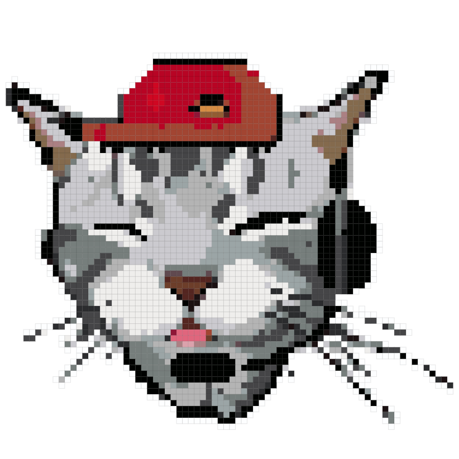 Customer Service Cat fuse bead pattern preview