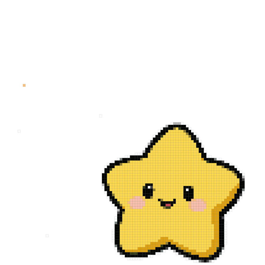 Star fuse bead pattern preview