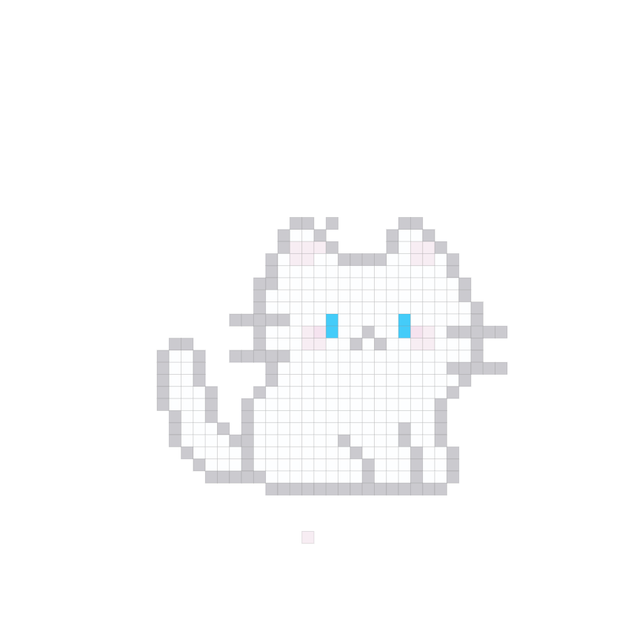Cute cat fuse bead pattern preview