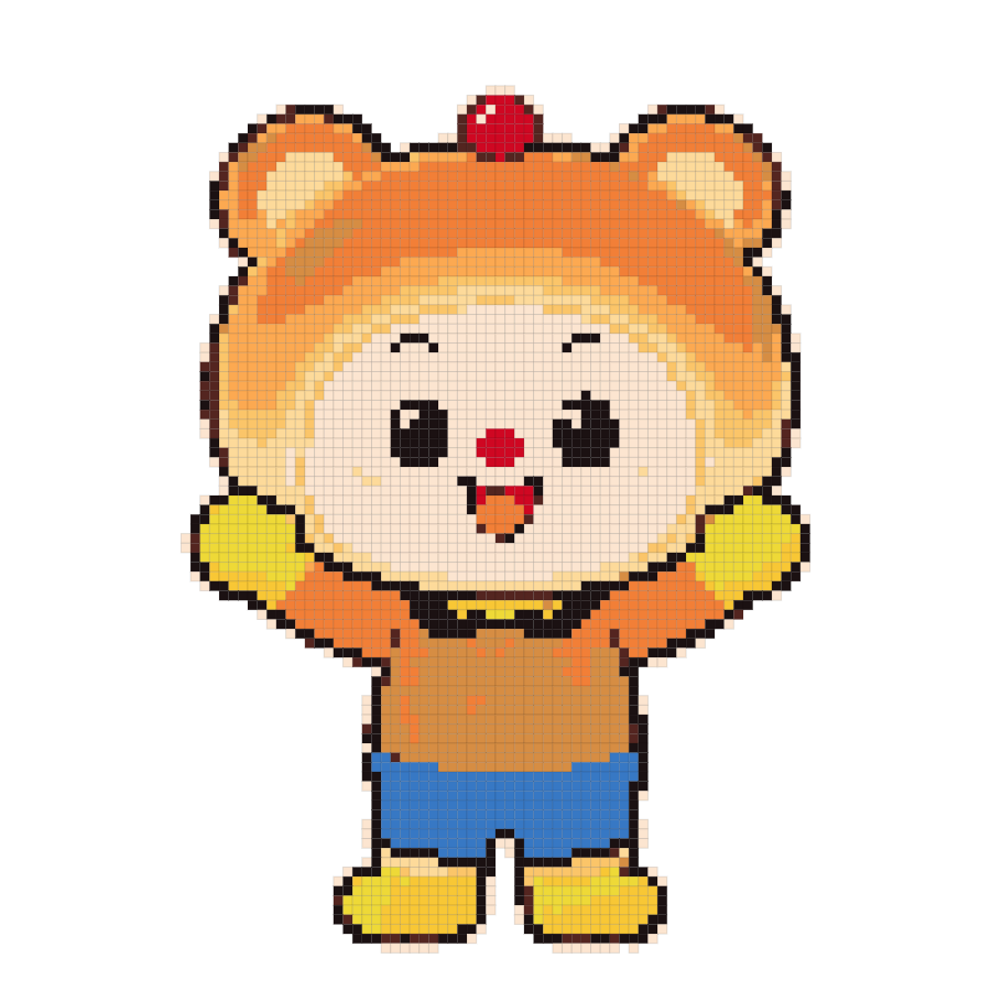 Cake Baby fuse bead pattern preview