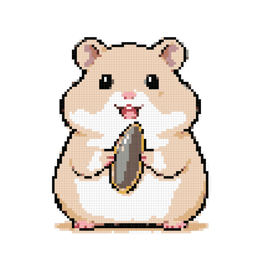 hamster fuse bead pattern preview